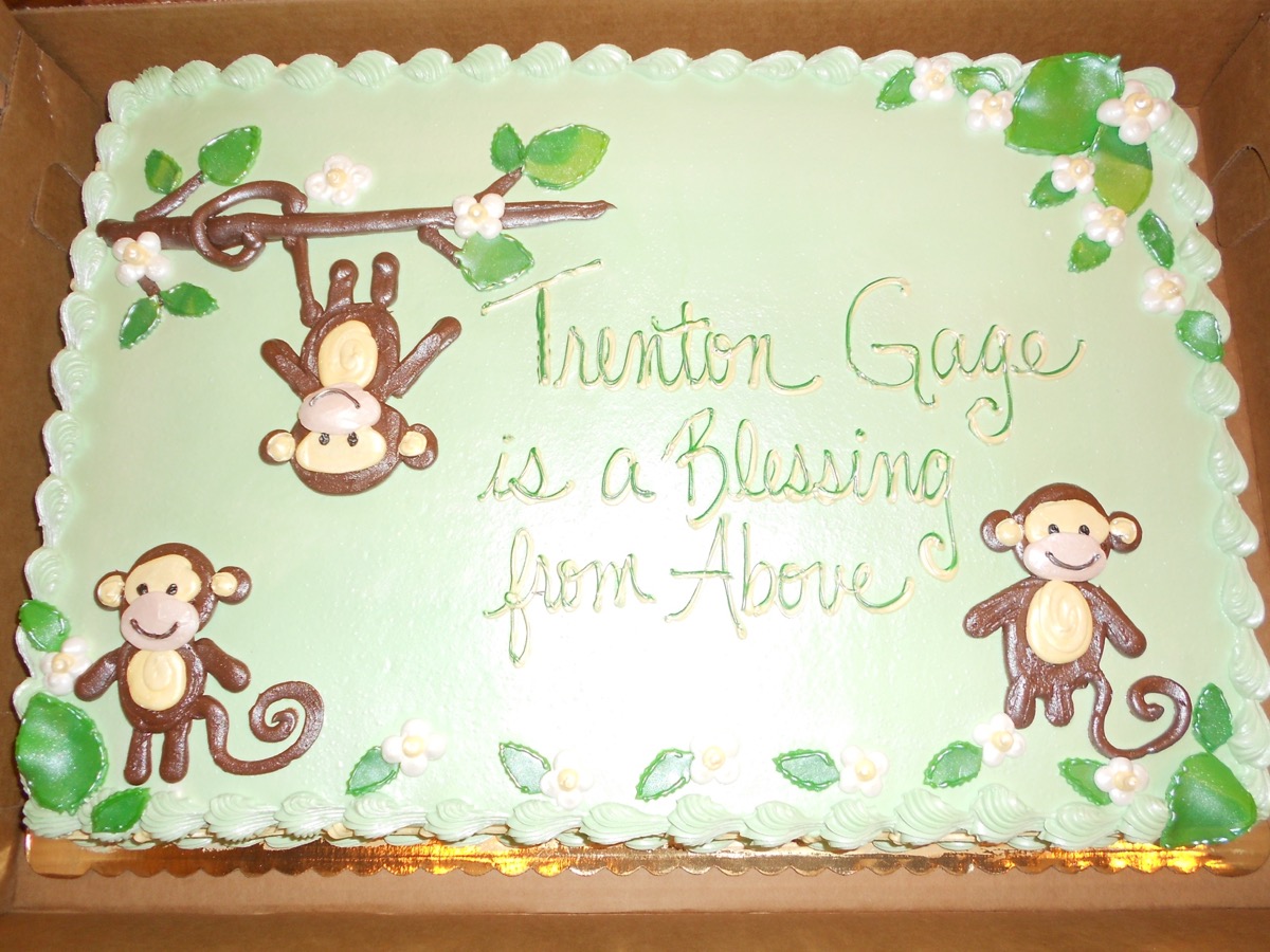 Christine's Cakes & Pastries - Babies are a blessing from above (monkey)