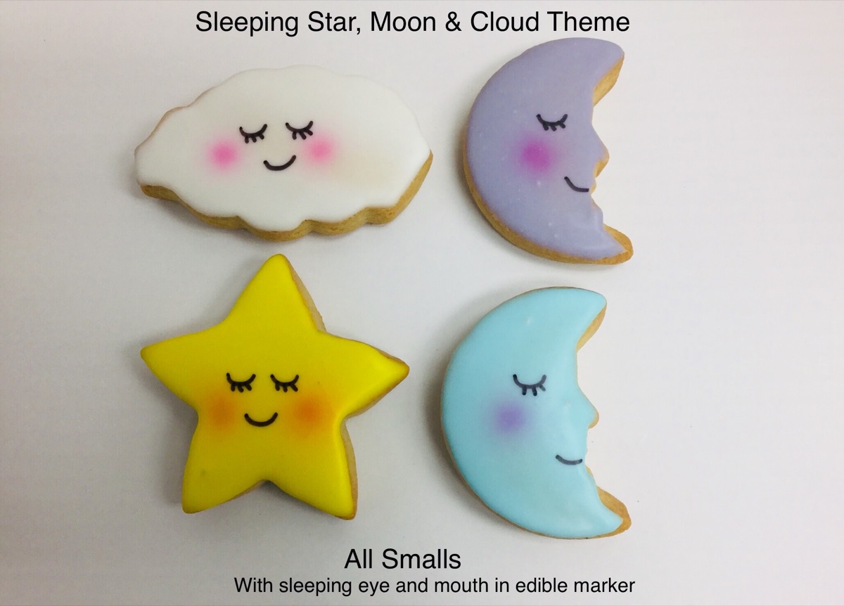 Christine's Cakes & Pastries - Cloud, Star, Moon Theme(all sizes)