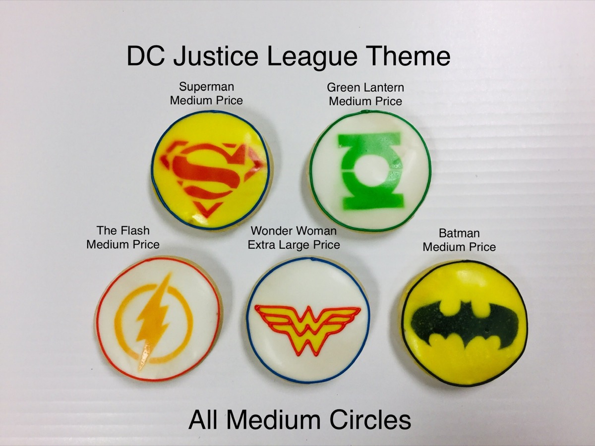 Christine's Cakes & Pastries - DC Justice League Theme(all sizes)