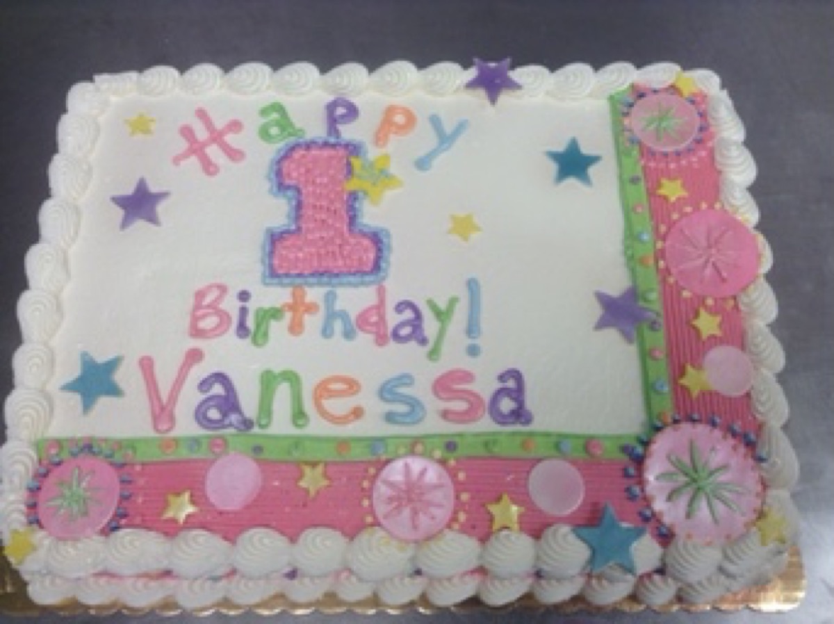 Christine's Cakes & Pastries - Happy 1st Birthday (Girl)