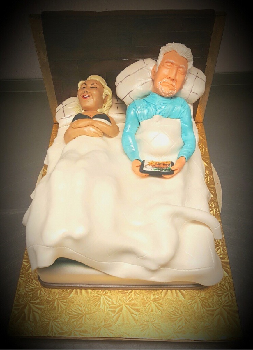Christine's Cakes & Pastries - Man _ Women sleeping in bed