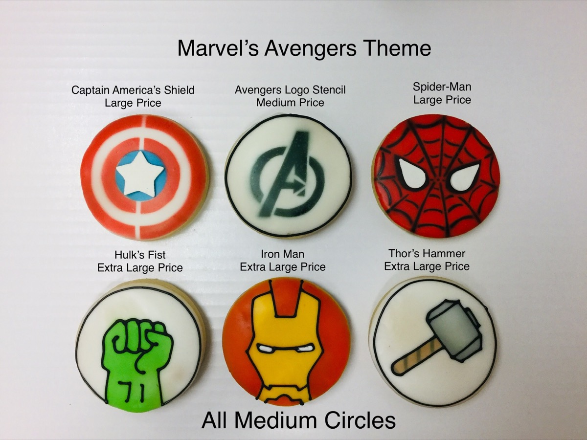 Christine's Cakes & Pastries - Marvel Avengers Theme(all sizes)