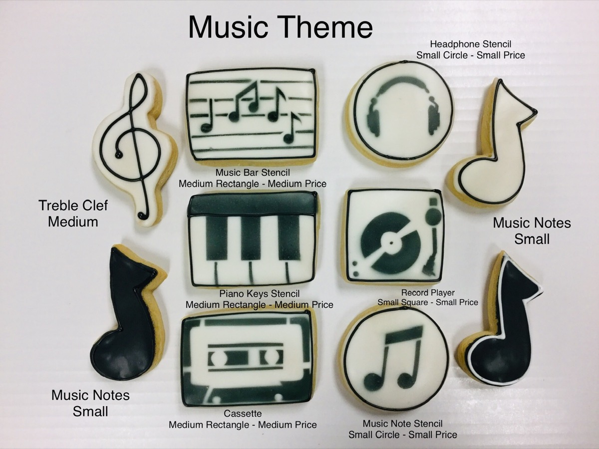 Christine's Cakes & Pastries - Music Theme(all sizes)