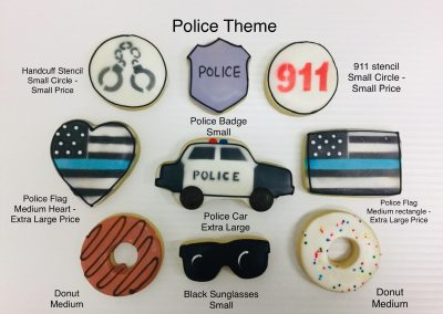 Christine's Cakes & Pastries - Police Theme(all sizes)