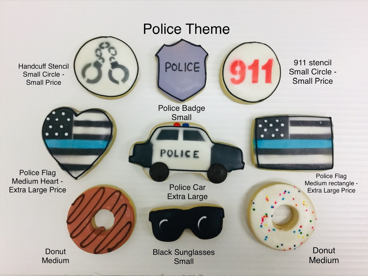 Christine's Cakes & Pastries - Police Theme(all sizes)