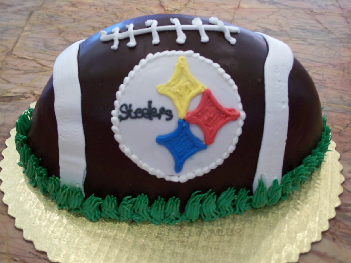 Christine's Cakes & Pastries - Poured Chocolate with Football Logo