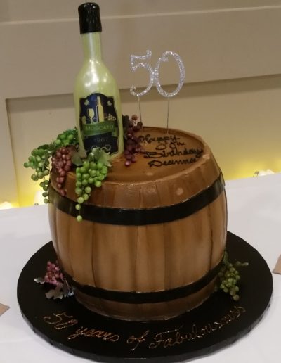 Christine's Cakes & Pastries - Sculpted Packaged Wine in Barrel#2