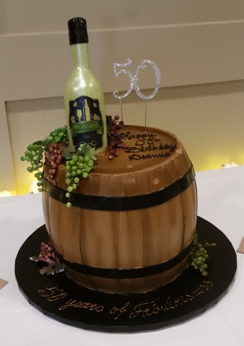 Christine's Cakes & Pastries - Sculpted Packaged Wine in Barrel#2