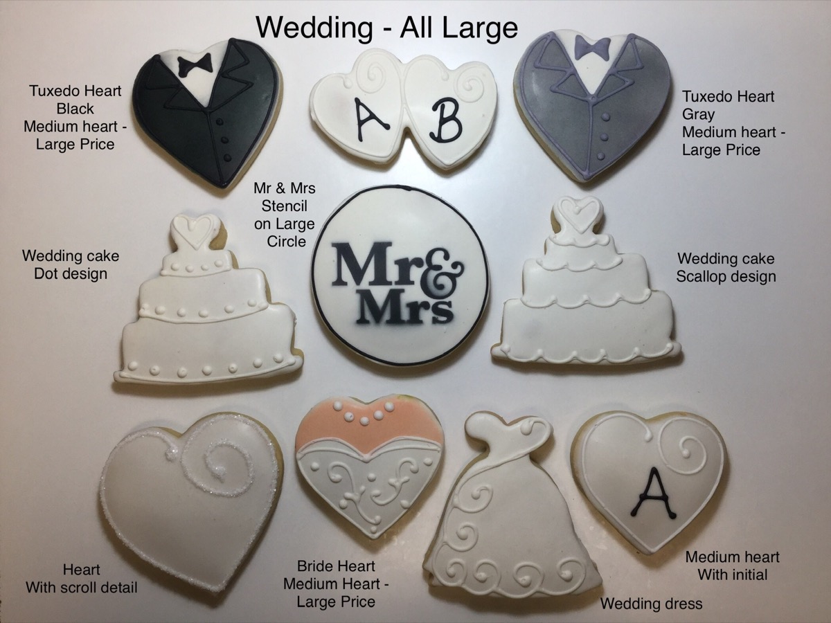 Christine's Cakes & Pastries - Wedding Large Butter Cookies