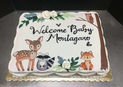 Christine's Cakes & Pastries - Welcome Baby (Forest animal theme)