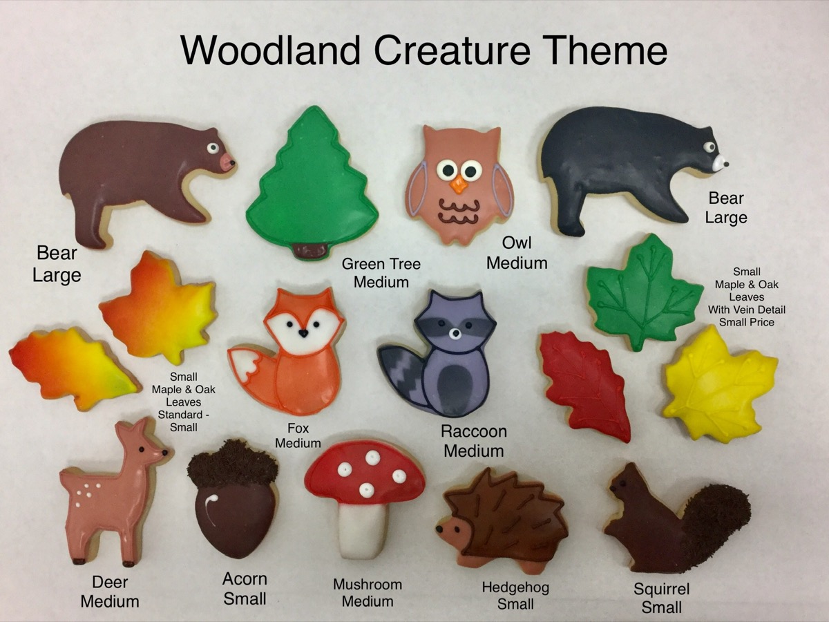 Christine's Cakes & Pastries - Woodland Creatures Theme(all sizes)