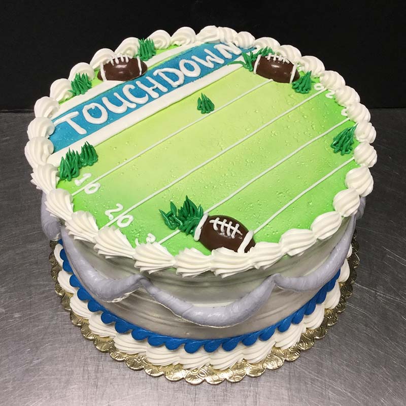 Buttercream Football Field Cake