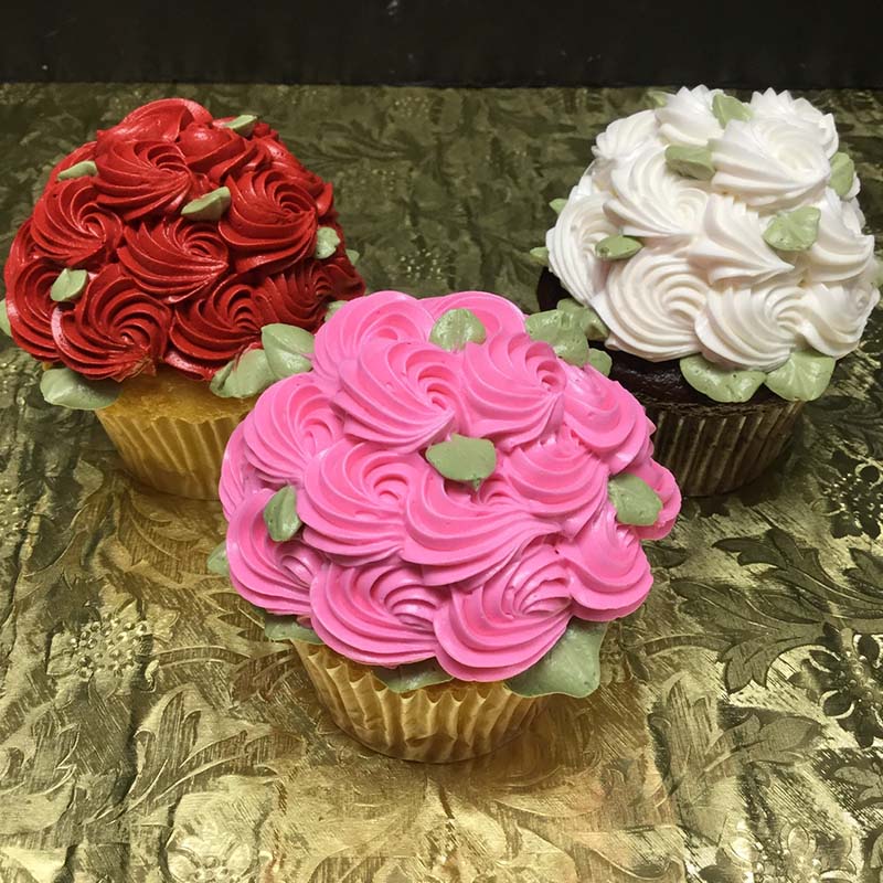 Rosette Bouquet Buttercream Cupcake