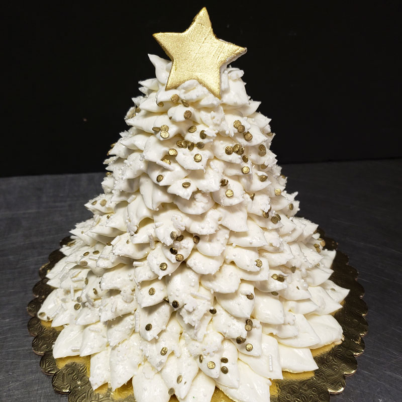 Christine's Cakes & Pastries - Mini Christmas Tree (White) Christine's Cakes & Pastries - Mini Christmas Tree (White)