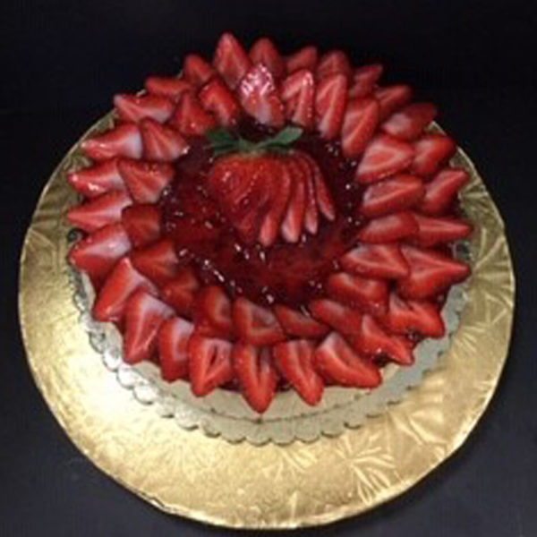 Christine's Cakes & Pastries - Strawberry Fanned Cheesecake